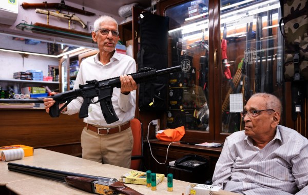 Hidden in the lanes of Dhobi Talao, lined with ordinary grocery and stationery shops, stands Tahir Arms and Ammunition – a store quietly selling guns in the heart of Mumbai for nearly 90 years. (Express Photo by Nidhi Jacob)