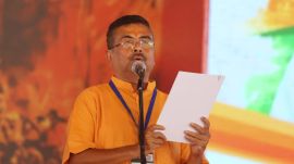 Suvendu Adhikari takes oath as Bengal Chief Minister (Express Photo by Partha Paul).
