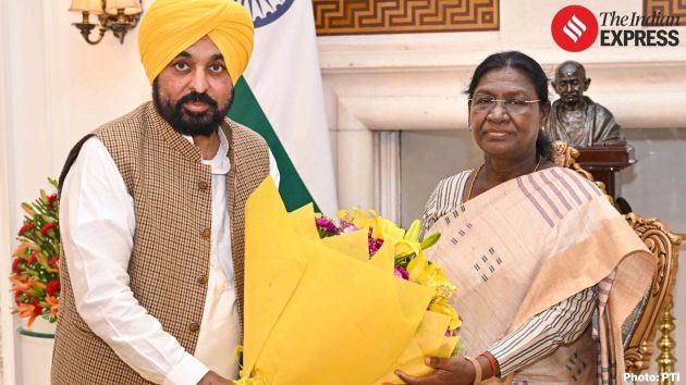 Punjab Chief Minister Bhagwant Mann met with President Droupadi Murmu