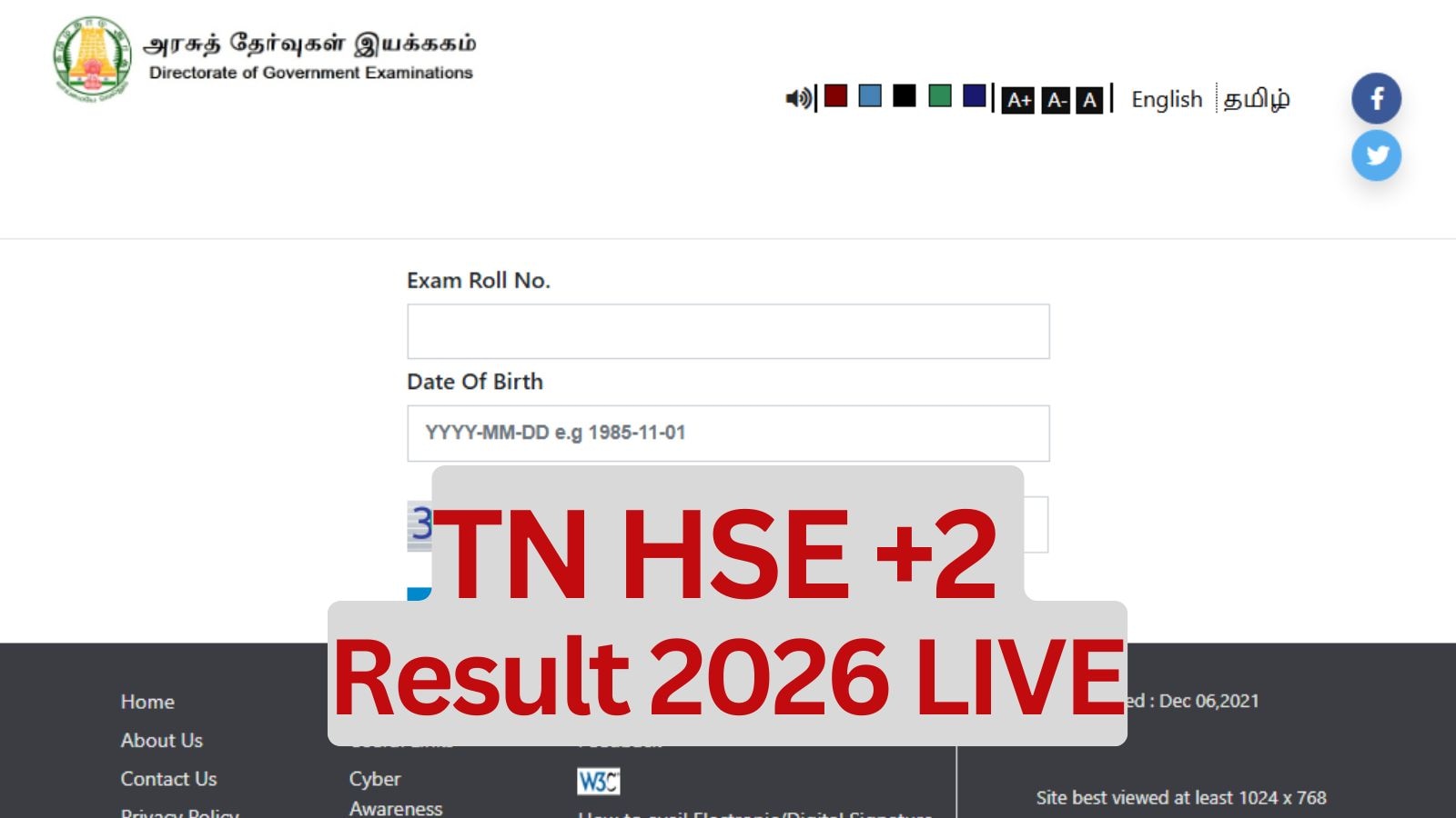 TN Board 12th (+2) HSE Result 2026 LIVE Updates: Plus two result today at these websites