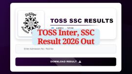 TOSS Result Out for SSC, Inter 2026