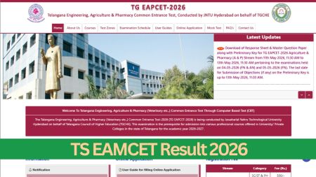 TS EAMCET 2026 Results Out