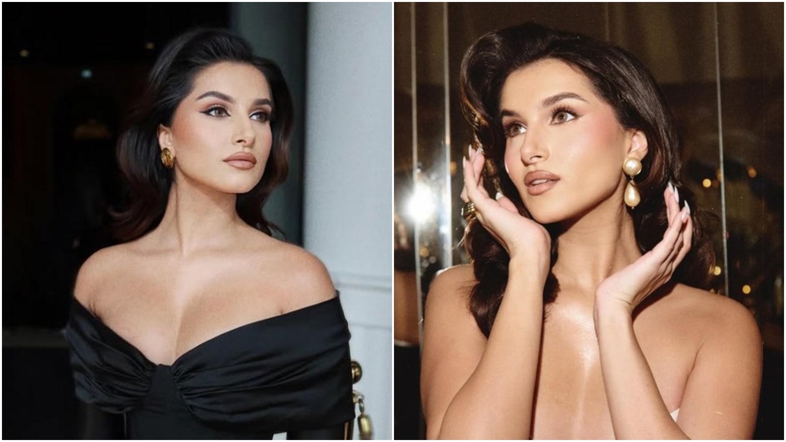 Opera Gloves & Cat-Eye Shades: Tara Sutaria’s Vintage Red Carpet Moment at Cannes