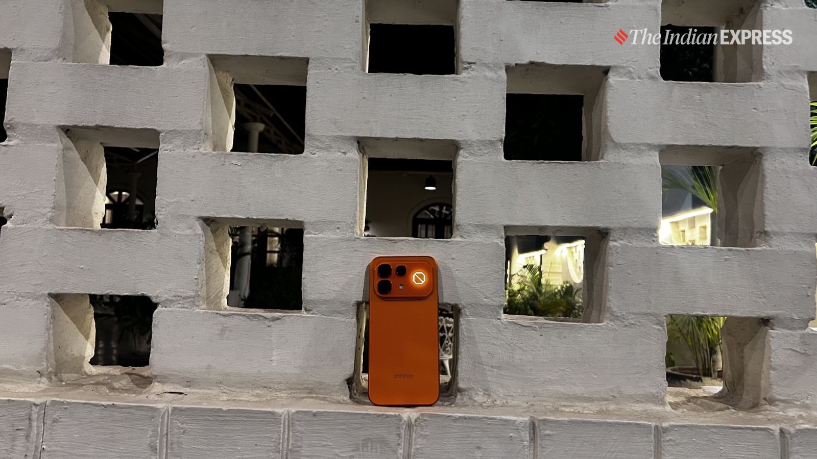 The device features a Dot matrix that is customisable, comes with games to kill time and displays time and weather. (Image: Ajay Hanje/ The Indian Express)