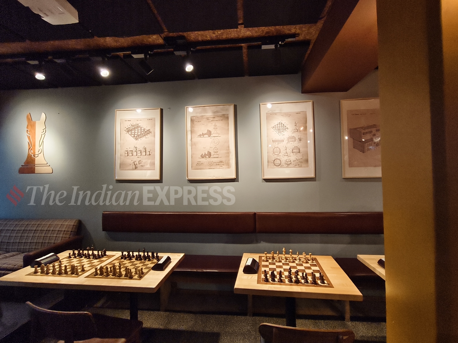 The pub had streamed all world championship games since 2018, including the world rapid and blitz championships on the TVs. (Express Photo by Amit Kamath)
