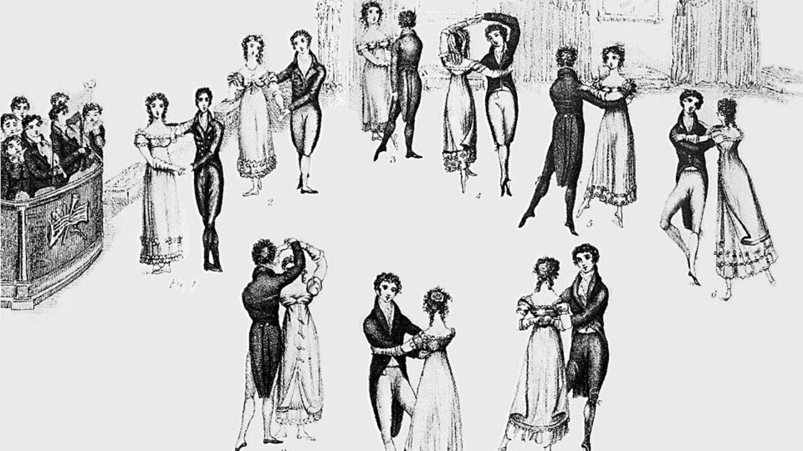 The most popular dances in the 1800s