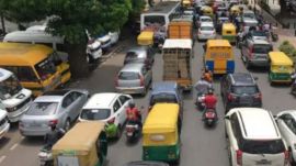 Bengaluru traffic Peenya flyover