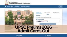 UPSC Prelims 2026 UPSC Admit Cards Out