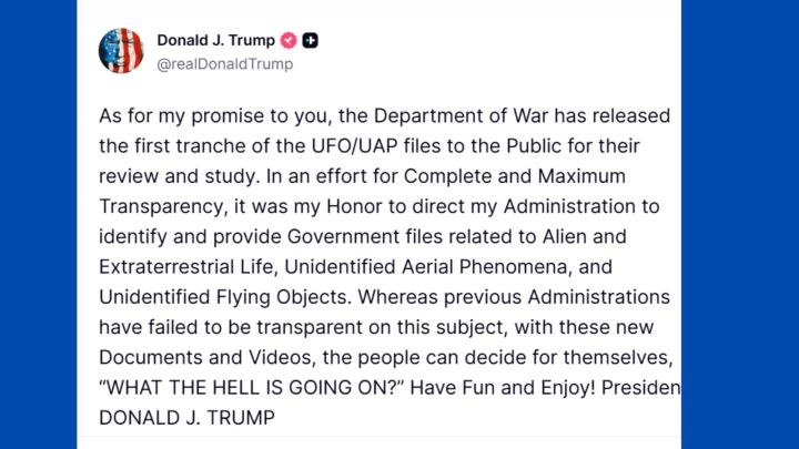 Trump UFOs
