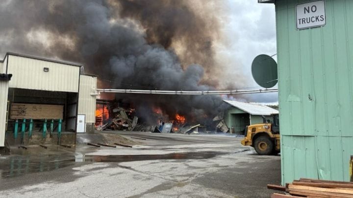 Lumber Mill Explosion
