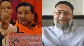 nitesh rane and owaisi