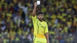 Urvil Patel dedicated his record-equaling IPL fifty to his father. (CREIMAS FOR IPL)