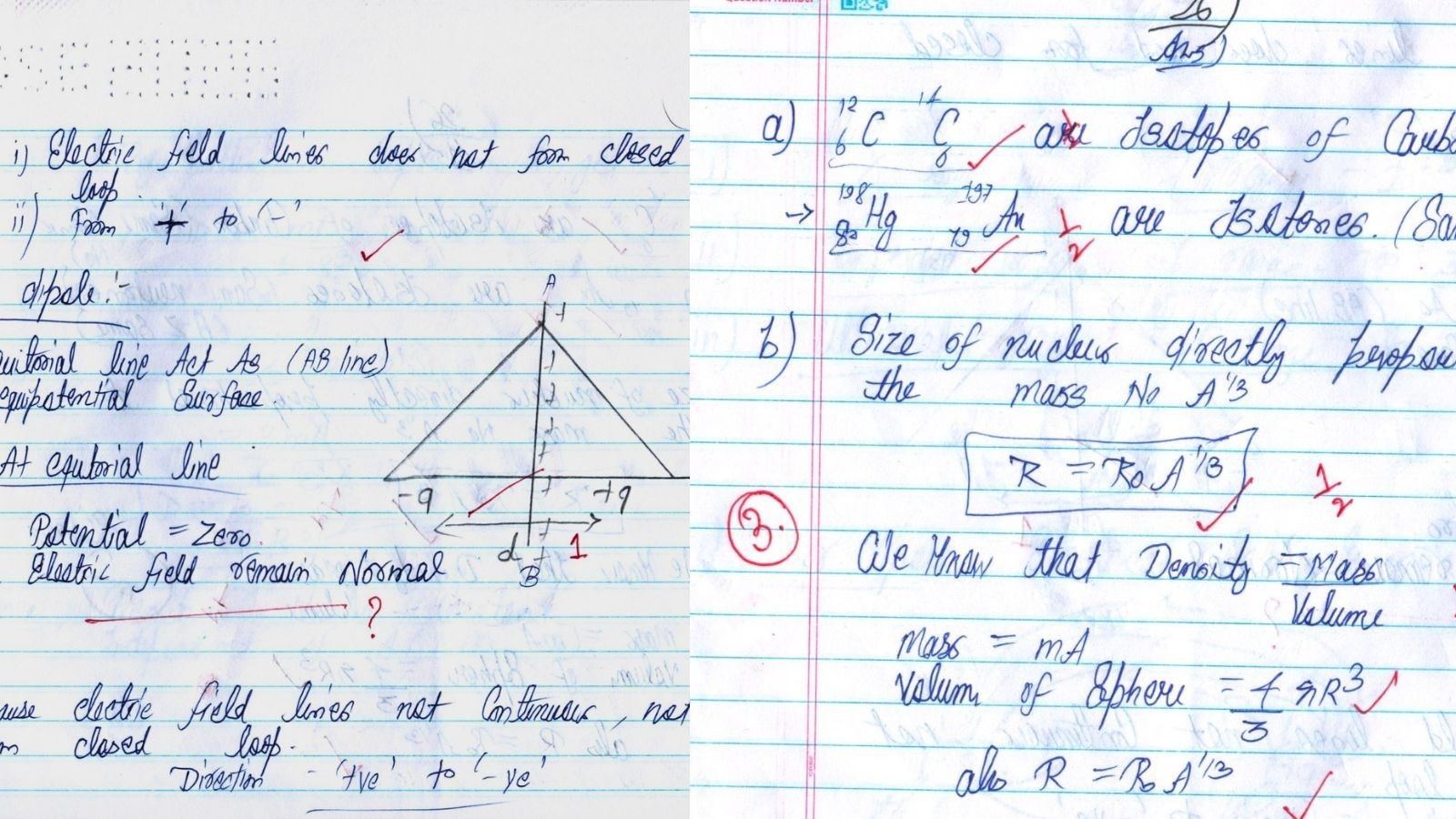 Vedant's CBSE 12th PHY paper under manual checking