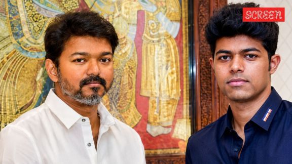 Vijay and son Jason Sanjay