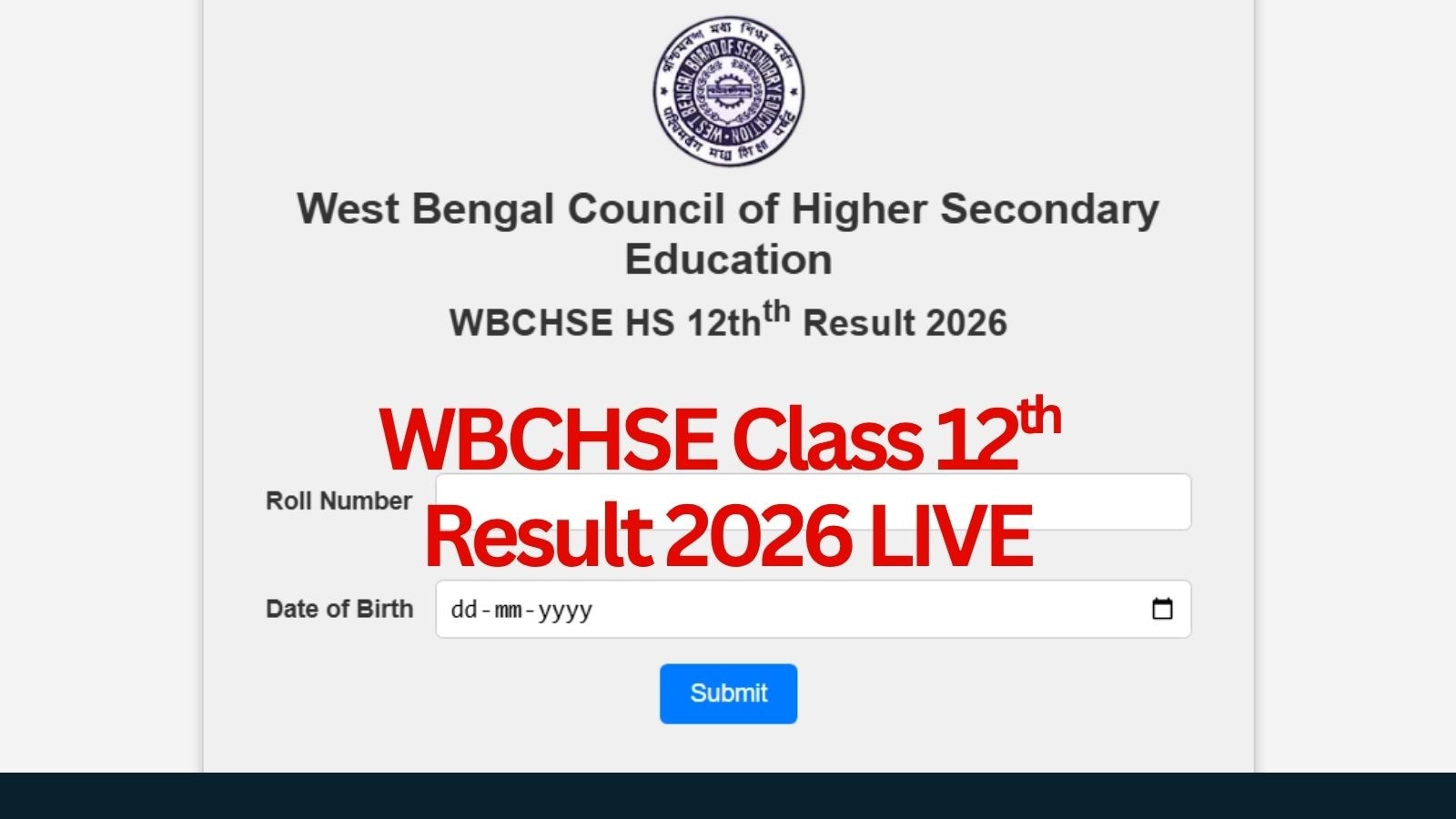 WBCHSE West Bengal HS Result 2026 Live Updates: Class 12th results to be out on May 14