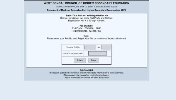 West Bengal Class 12 results 2026: Website to check