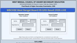 WBCHSE West Bengal HS Result 2026 Live Updates: Check at wbchse.wb.gov.in, result.wb.gov.in; boys dominate merit list