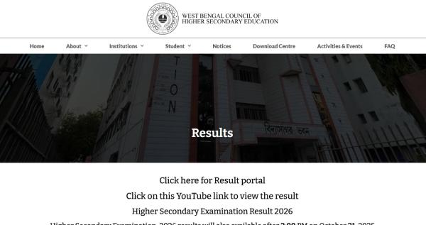 WBCHSE class 12 results 2026: How to check results at IE Education portal, official website, mobile app