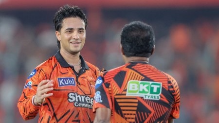 Sunrisers Hyderabad's destructive Indian opener Abhishek Sharma. (BCCI/Creimas Photo)