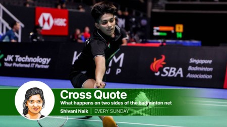 With experience, shuttlers learn to get a semblance of control. But court drifts can reward or punish randomly. (Badminton Photo)