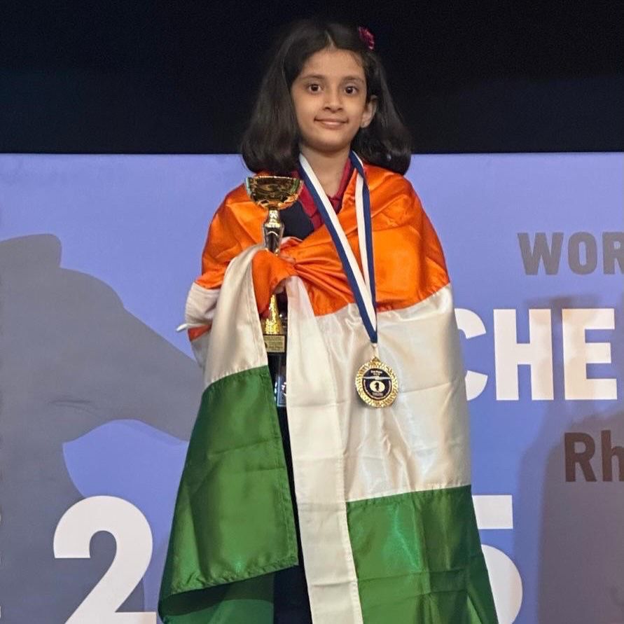 Right now, Anvi Hinge is the only Women's Candidates Master title holder in her age category. (Photo by special arrangement)