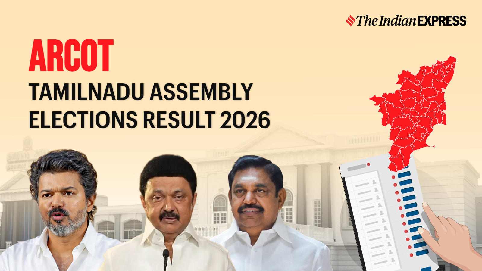 Arcot Assembly Election Result 2026 LIVE: Winner, Vote Share and Party-wise Trends