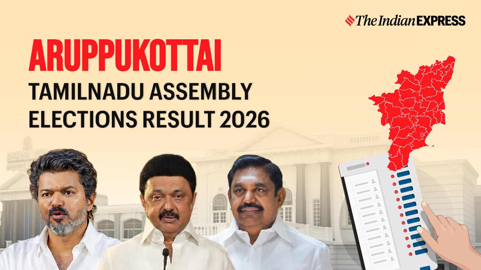 Aruppukottai Assembly Election Result 2026 LIVE: Winner, Vote Share and Party-wise Trends