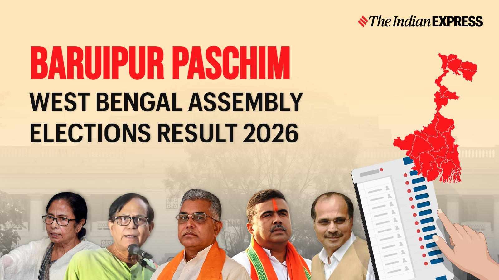 Baruipur Paschim Assembly Election Result 2026 LIVE: Winner, Vote Share and Party-wise Trends
