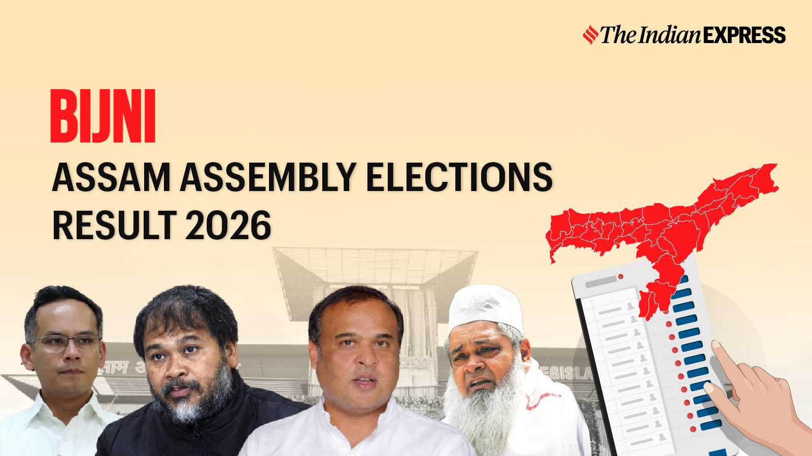 Bijni Assembly Election Result 2026 LIVE: Winner, Vote Share and Party-wise Trends
