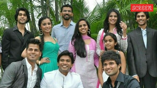 Vijay Deverakonda with the cast of Life is Beautiful