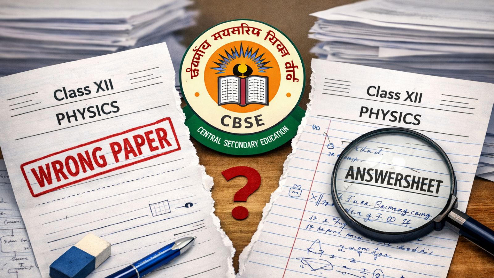 CBSE admits to Physics answer sheet mix-up of Class 12 student, takes corrective measures CBSE admits to Physics answer sheet mix-up of Class 12 student, takes corrective measures