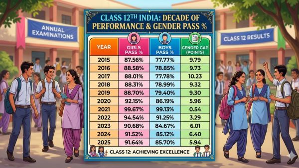 CBSE Class 12 Results 2026: Gender gap at its narrowest in a decade — shrank 39%, but girls lead