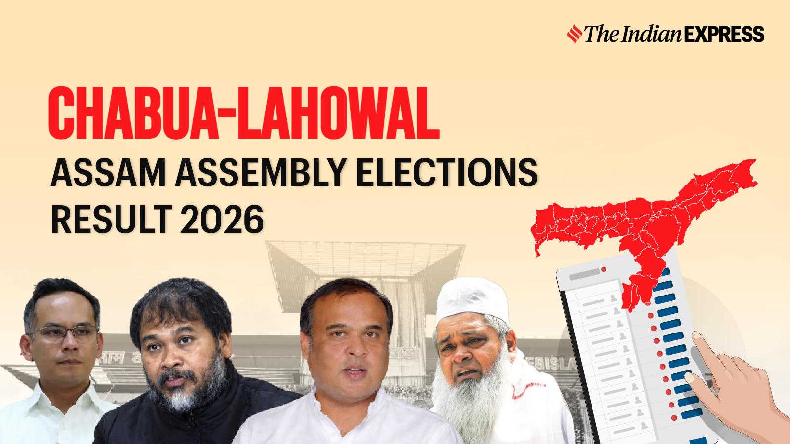 Chabua-lahowal Assembly Election Result 2026 LIVE: Winner, Vote Share and Party-wise Trends