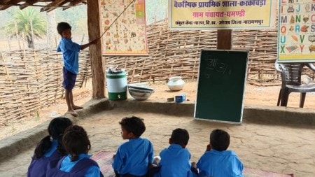 The gruelling 5-hour trek to bring a school to remote village deep inside former Maoist HQ