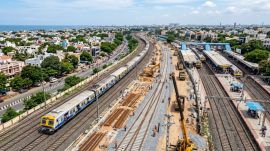 Indian Railways has approved a Rs 993 crore rail line doubling project to improve Chennai suburban train operations. (Image generated using AI)