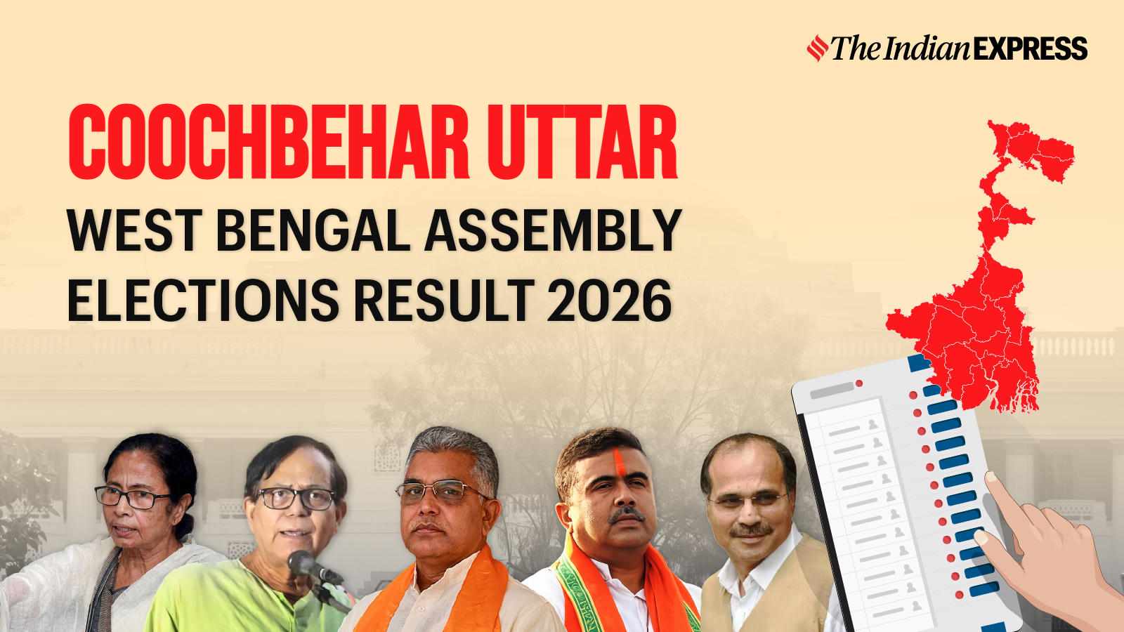 Coochbehar Uttar Assembly Election Result 2026 LIVE: Winner, Vote Share and Party-wise Trends