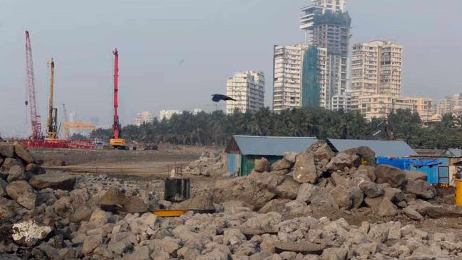 2 workers fall to death from gantry crane at site for coastal road