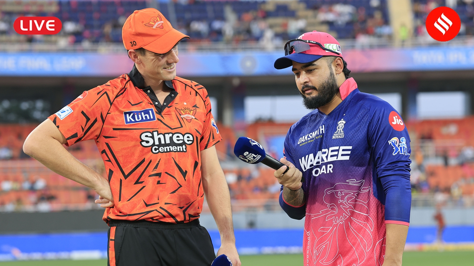 SRH vs RR IPL 2026 Eliminator Live Score​ Updates: Riyan Parag said that he is fit to play. (BCCI/Creimas Photo)