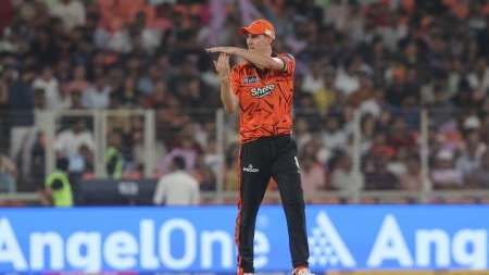 Cummins was the most economical bowler for his side, ending his four overs with figures of 1/20. (BCCI/Creimas Photo)