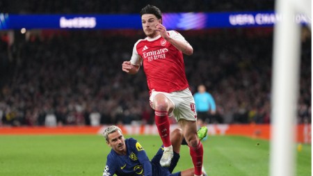 This is only the second time in their history that Arsenal have made it to the Champions League final. (AP Photo)