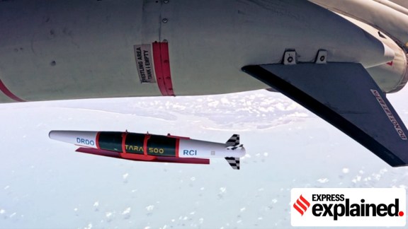 TARA is India’s first indigenous glide weapon system to convert unguided warheads into precision guided missiles. (source: X/@DRDO_India)