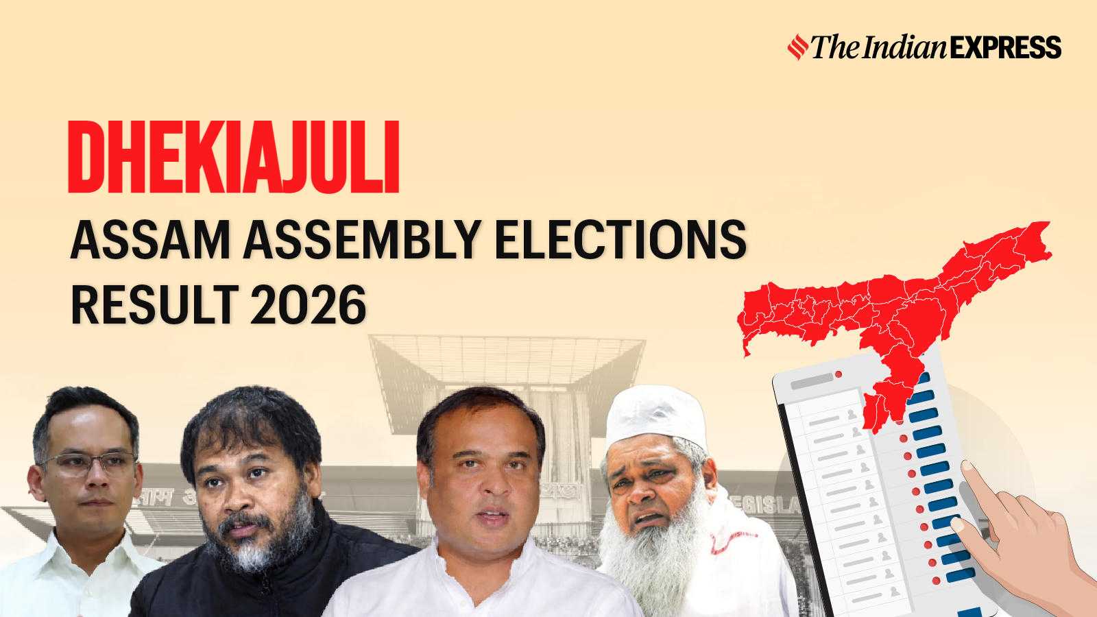 Dhekiajuli Assembly Election Result 2026 LIVE: Winner, Vote Share and Party-wise Trends