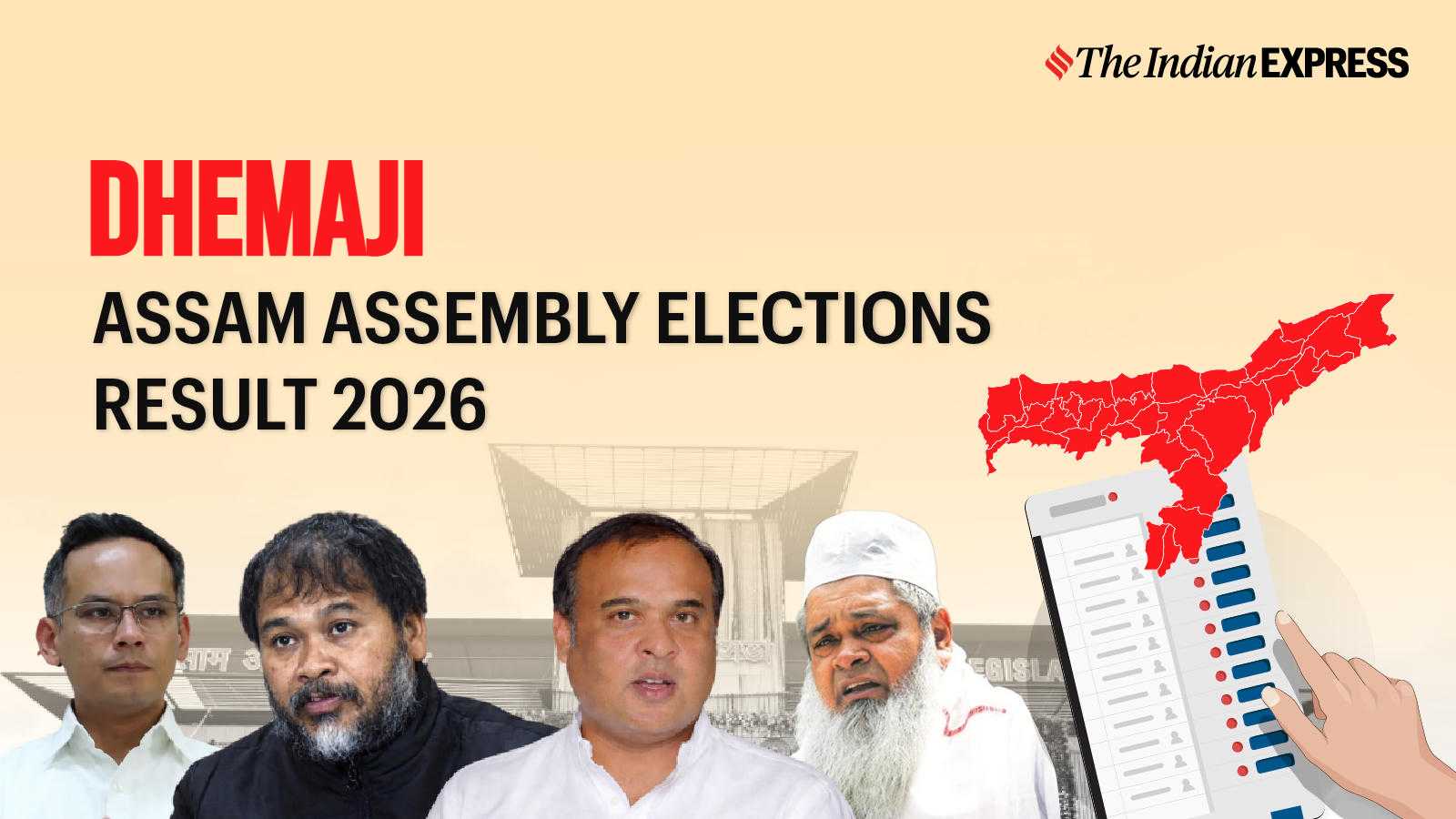 Dhemaji (st) Assembly Election Result 2026 LIVE: Winner, Vote Share and Party-wise Trends