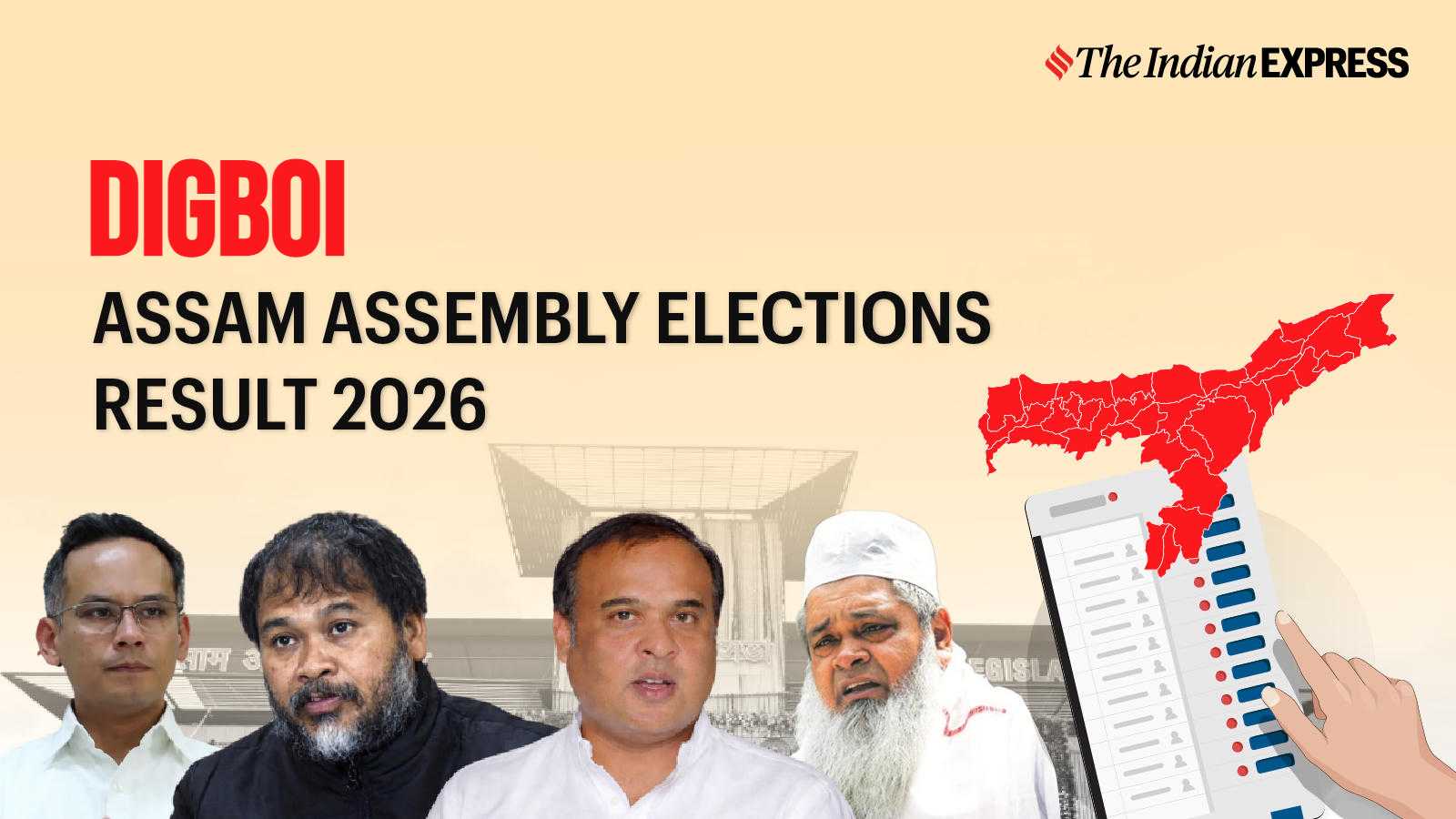 Digboi Assembly Election Result 2026 LIVE: Winner, Vote Share and Party-wise Trends