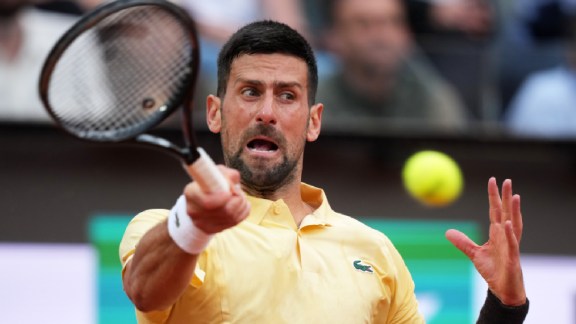 Novak Djokovic slipped to a shock first-round defeat in Rome. (AP Photo)