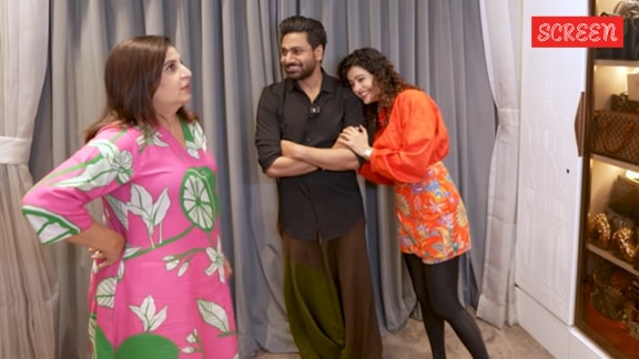 Farah Khan stunned to see Palak Muchhal's walk-in closet