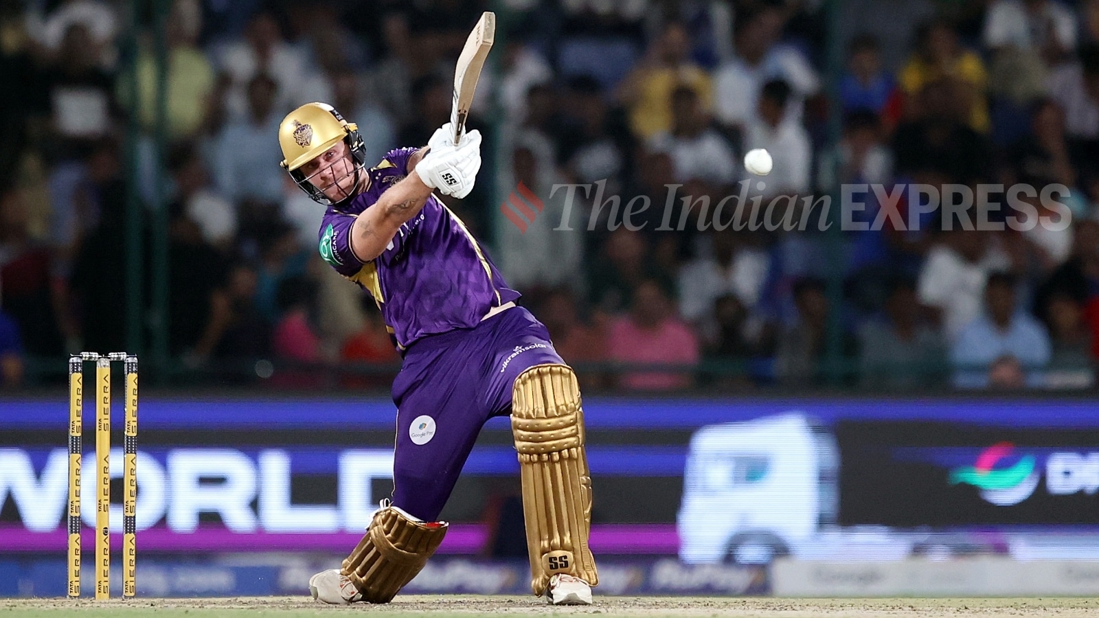 This was Allen's fourth T20 century. (Express Photo by Praveen Khanna)