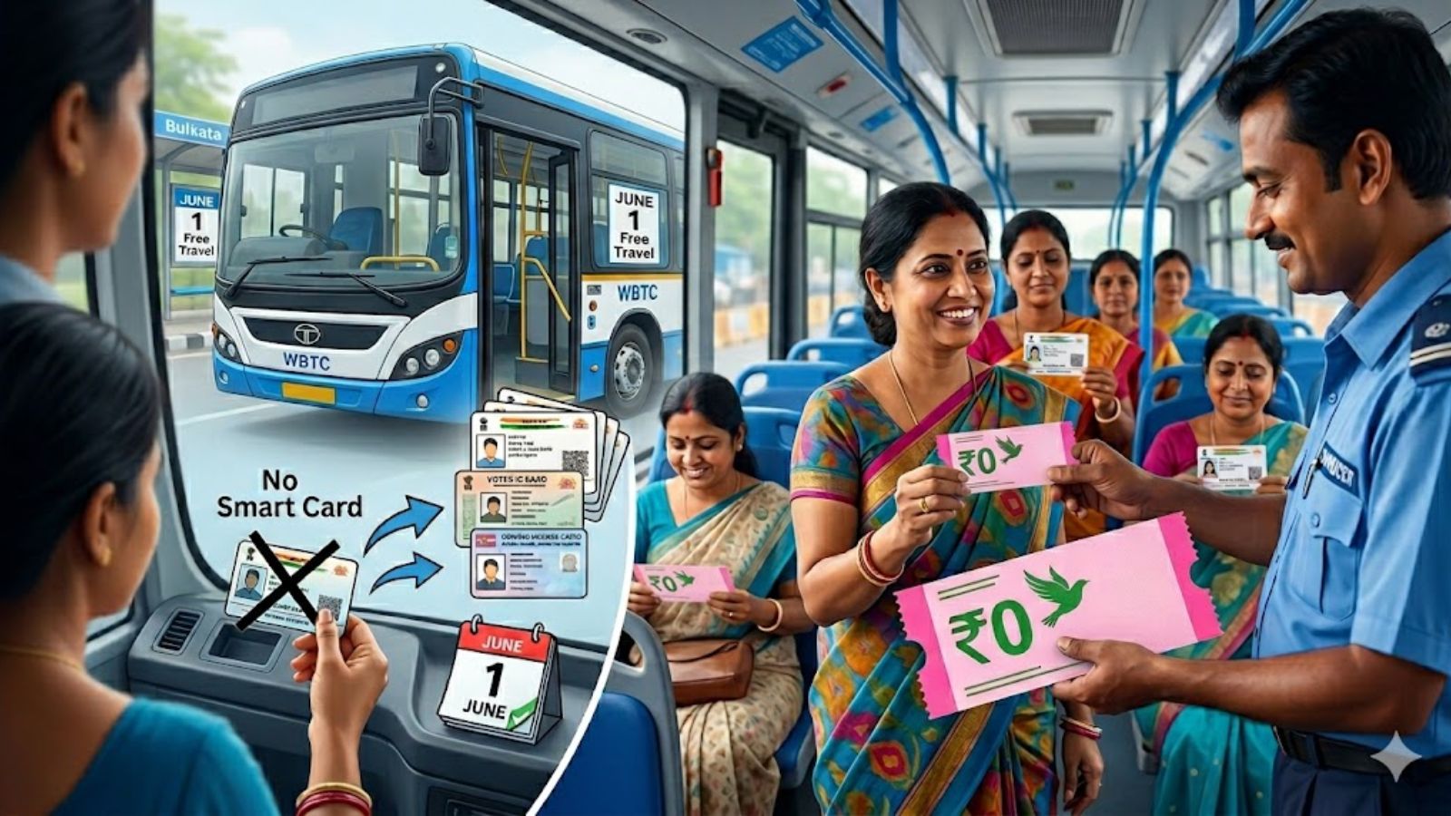 Free bus travel for women in West Bengal begins June 1: No Smart Card yet? Check alternative documents