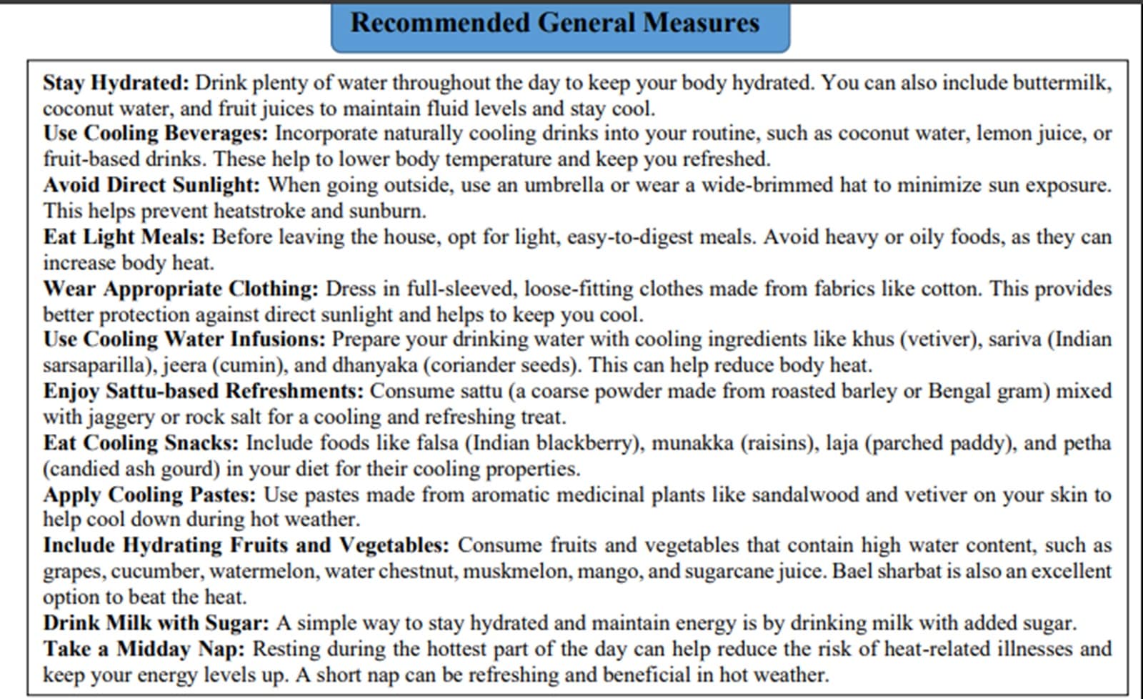 general measures