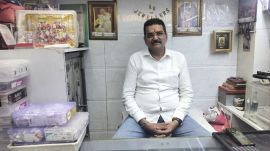 Rishi Verma, the 56-year-old owner of A R Jewellers. (Express Photo by Nirbhay Thakur)